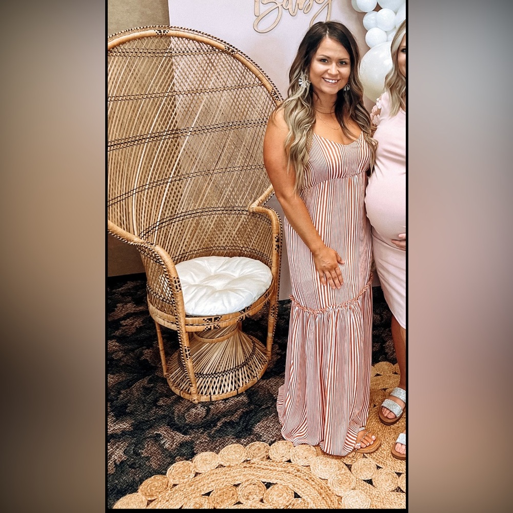 Small striped maxi dress
